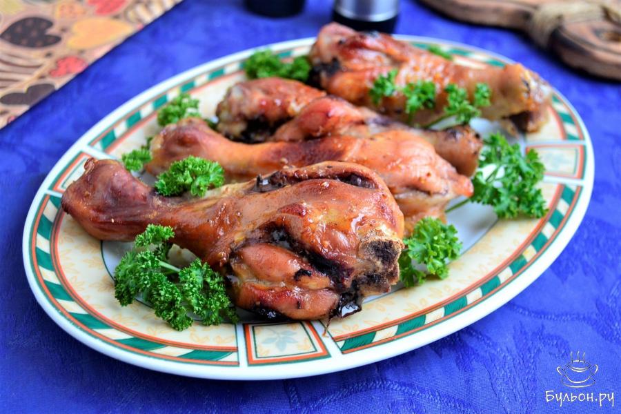 Куриные ножки в медово-горчичном соусе