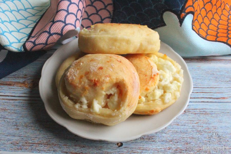 Нежные творожные улитки с творогом