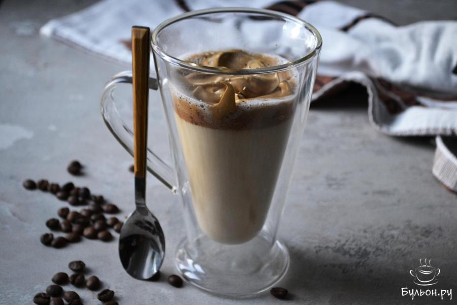 Корейский кофе Дальгона из растворимого кофе