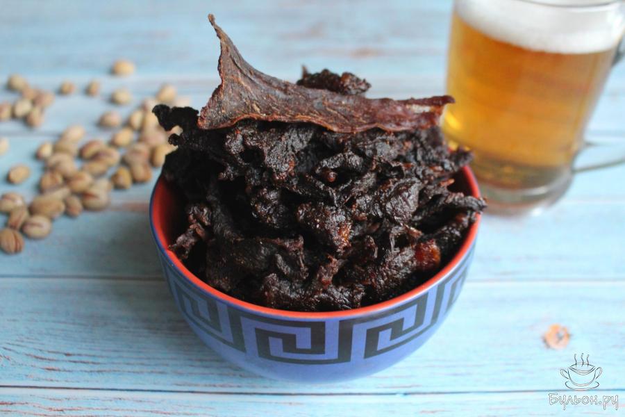 Острые джерки из свинины к пиву