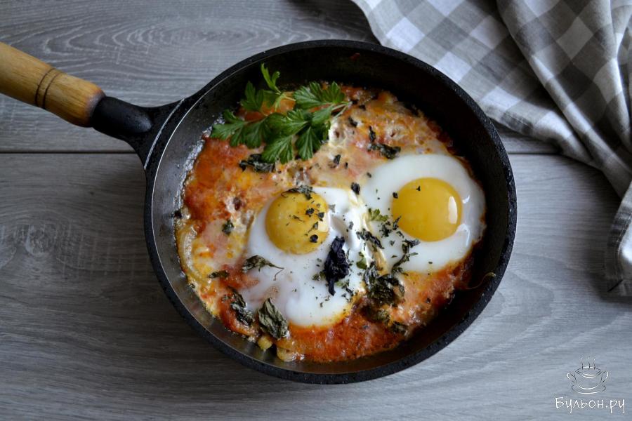 Шакшука из замороженных томатов