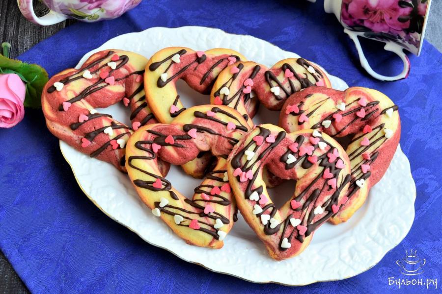 Домашнее печенье "Сердечки"