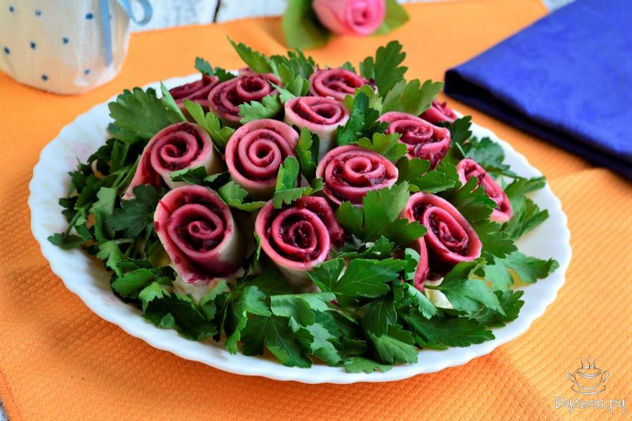 Салат "Букет роз"