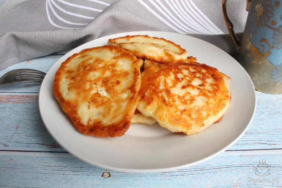 Бананово-творожные оладьи на рисовой муке