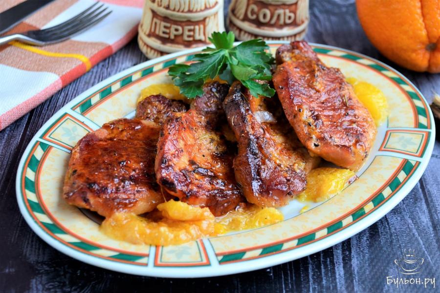 Свинина с апельсинами в духовке