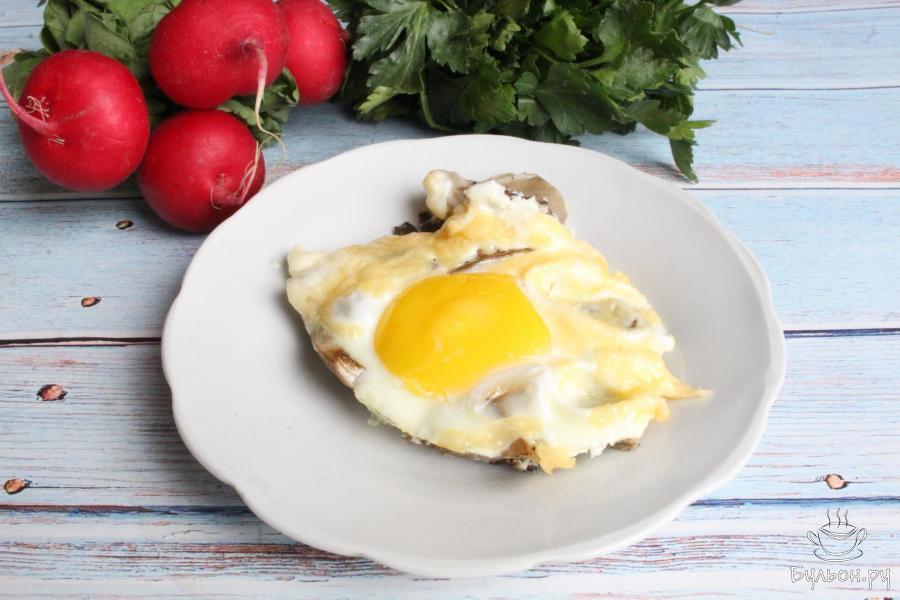 Яичница с вешенками