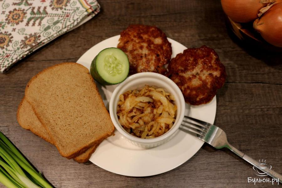 Маринованный жареный лук