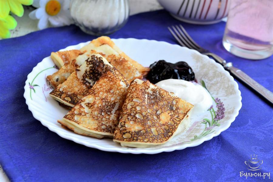 Рецепт творожных блинов