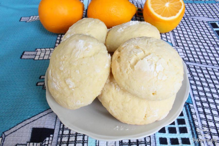 Лимонные пряники с трещинками