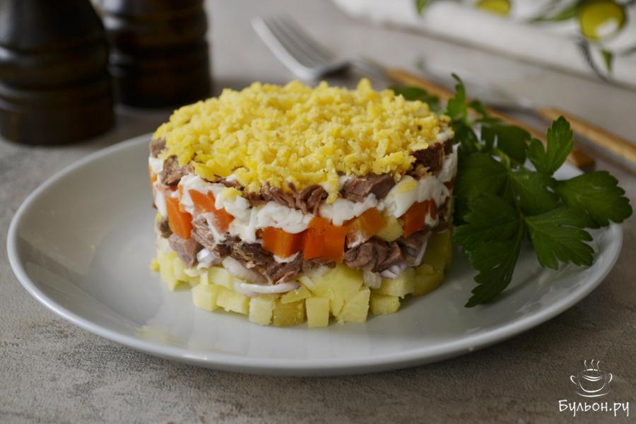 Салат с говядиной