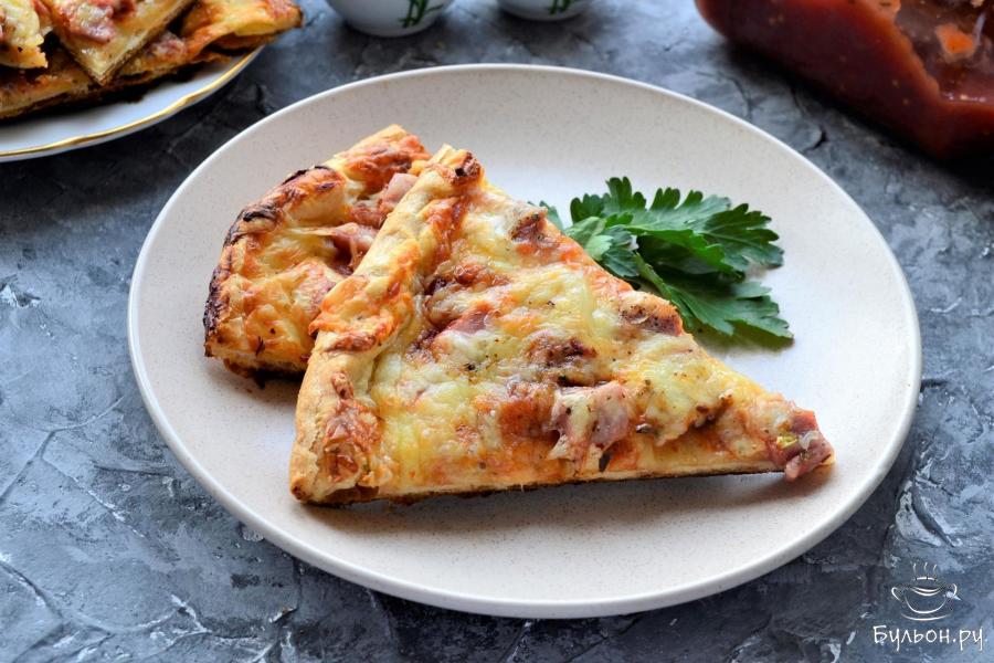 Пицца из готового слоеного теста