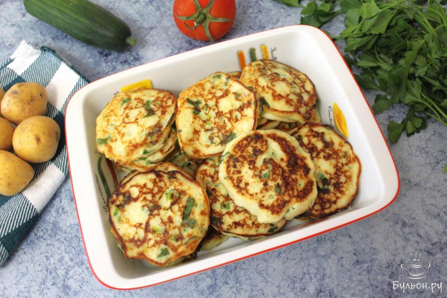 Картофельные оладьи из вчерашнего картофельного пюре
