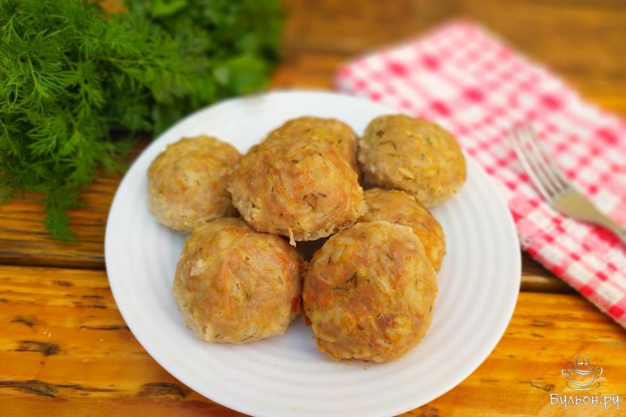 Тефтели из фарша и риса без обжарки в духовке