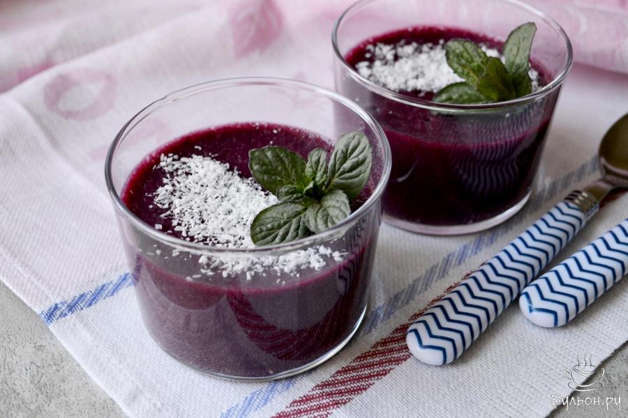 Мусс из манки и ягод