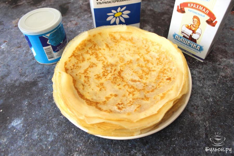 Блины на крахмале без муки