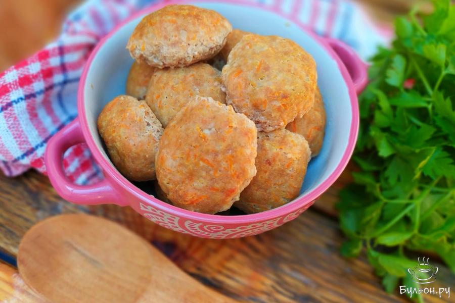 Фрикадельки из фарша и овощей в духовке