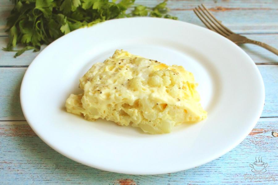 Омлет с цветной капустой