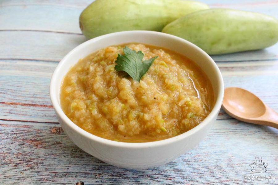 Суп-пюре из кабачков и цветной капусты