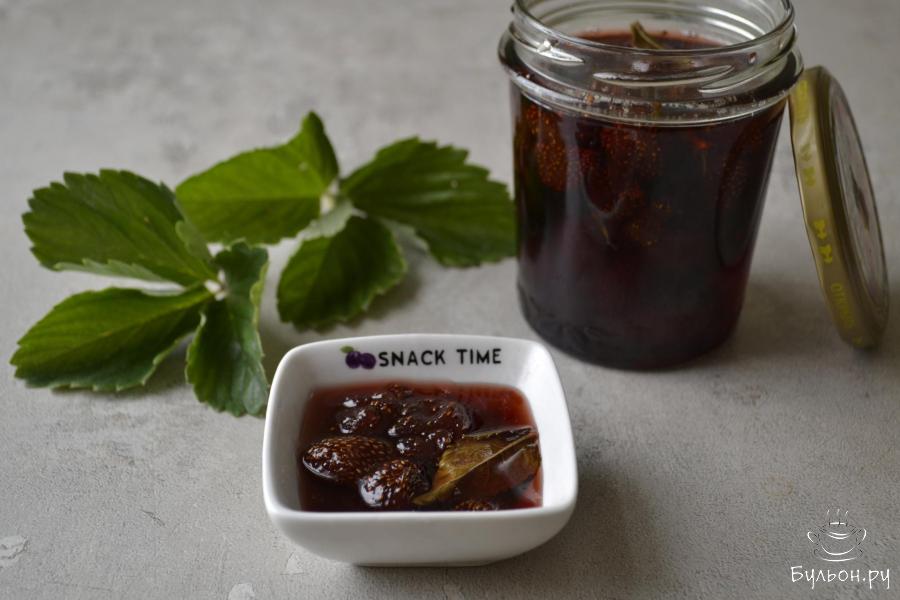 Варенье из клубники с мятой и цедрой лимона