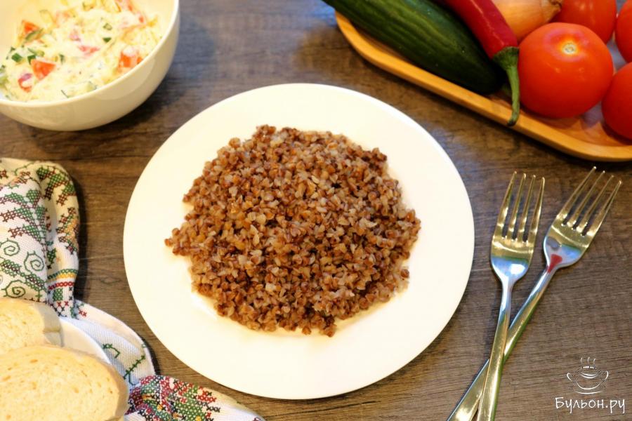 Гречневая каша на курином бульоне