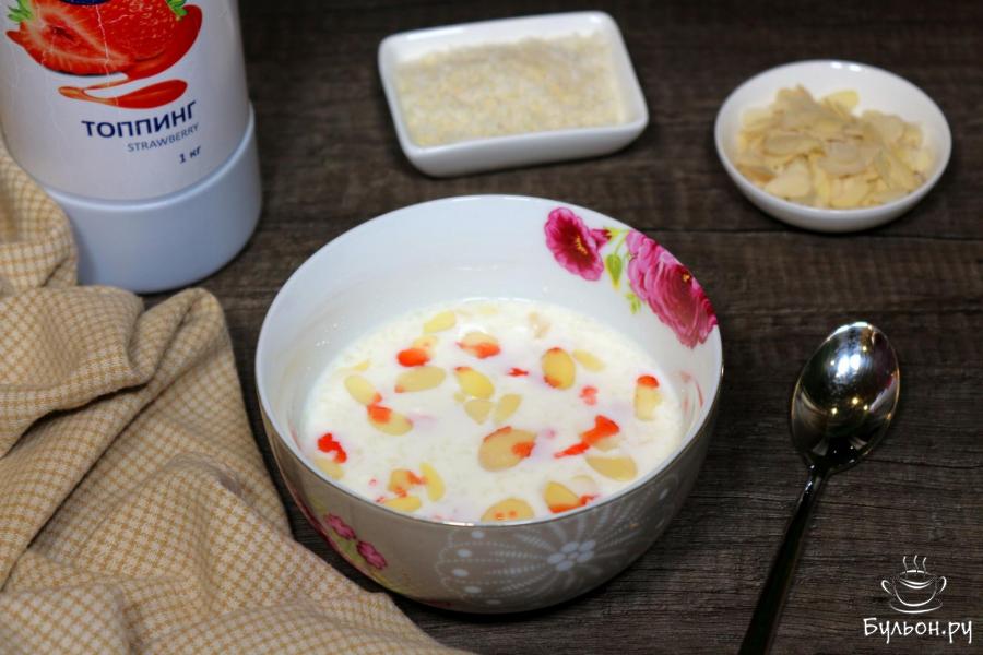 Десертный творог с молоком