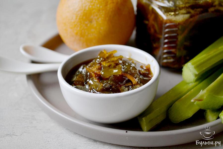 Варенье из ревеня с цедрой апельсина