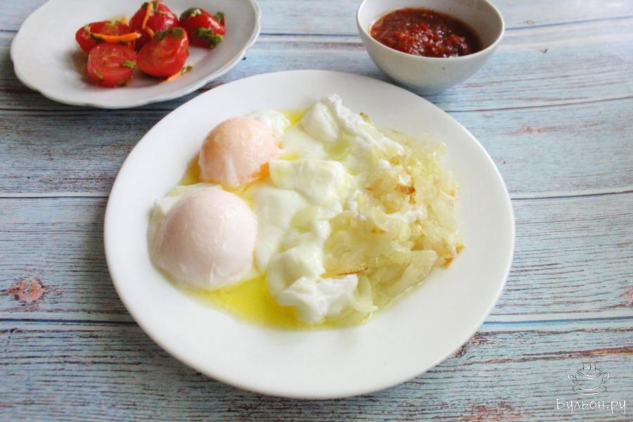 Яичница с луком по-румынски