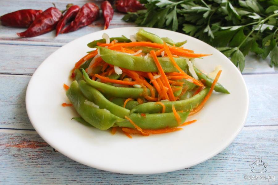 Салат из стручковой фасоли по-корейски