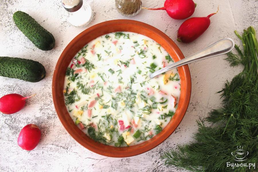 Летний суп на кефире