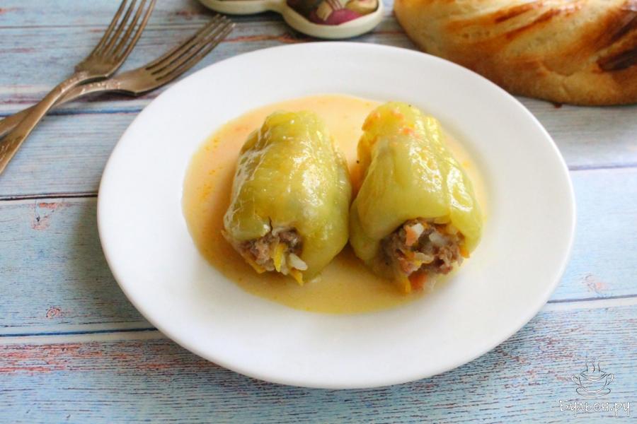 Классические фаршированные перцы с мясным фаршем и рисом
