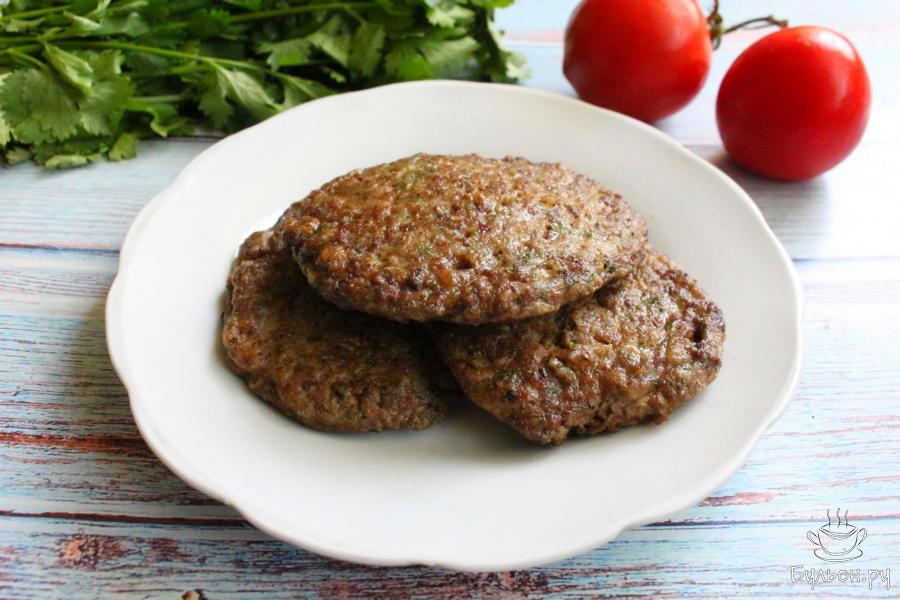 Оладьи из куриной печени на сковороде