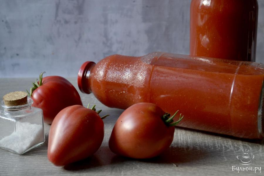 Томатный сок на зиму без соковыжималки