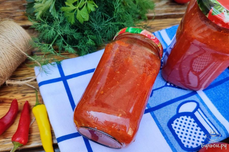 Густой соус сацебели на зиму