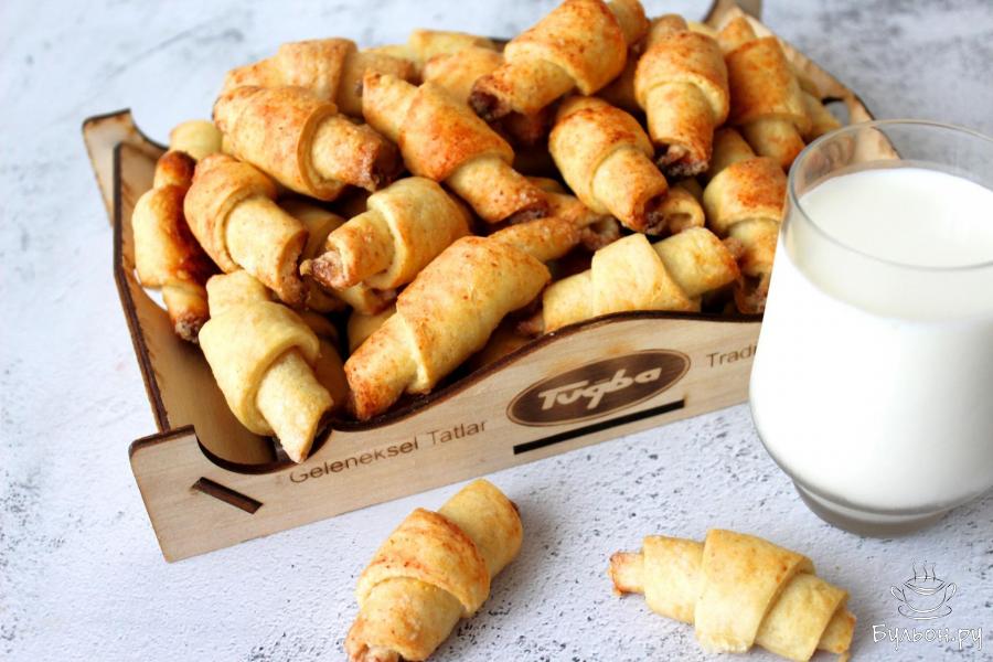 Творожное печенье-рогалики