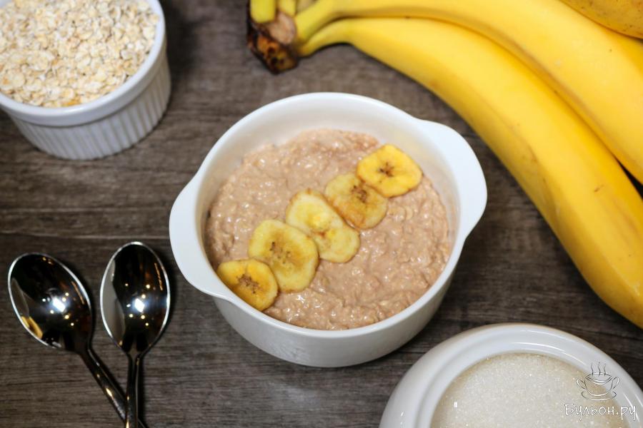 Ленивая шоколадная овсянка