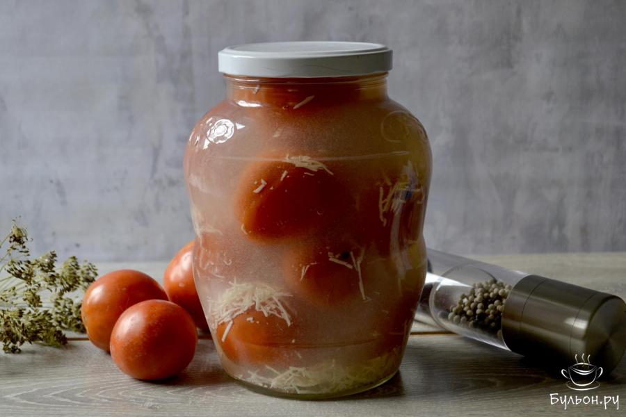 Помидоры с чесноком на зиму