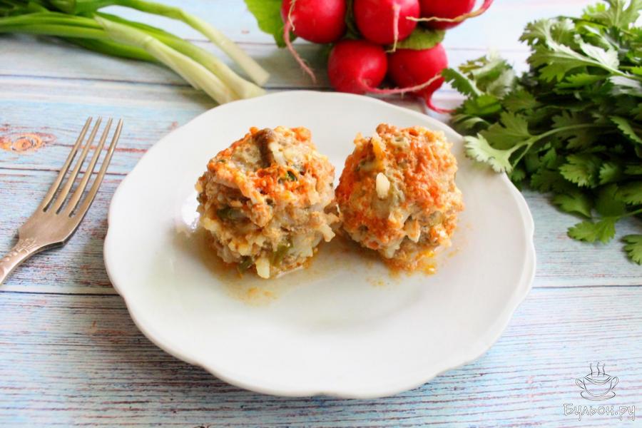 Мясные ежики из говяжьего фарша с рисом