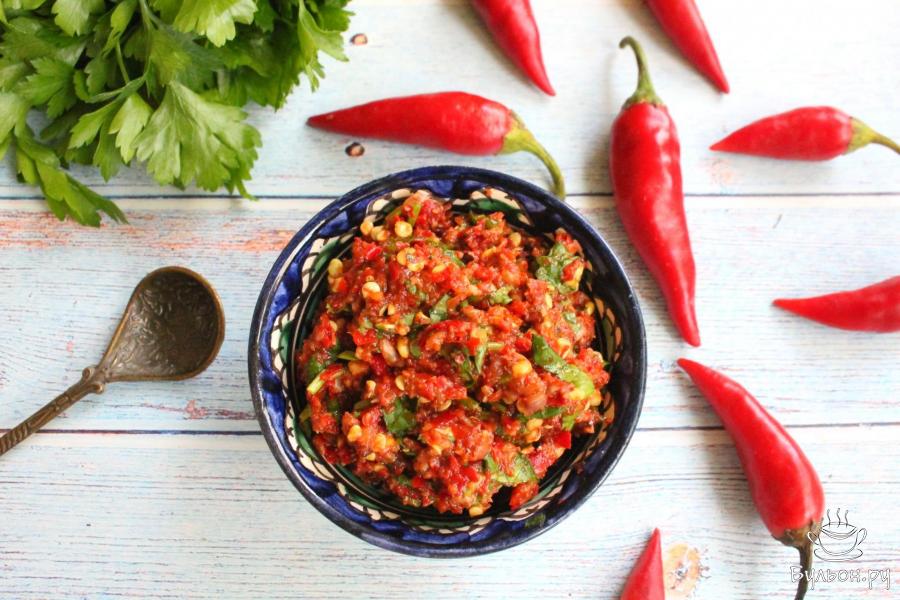 Острая аджика по-грузински