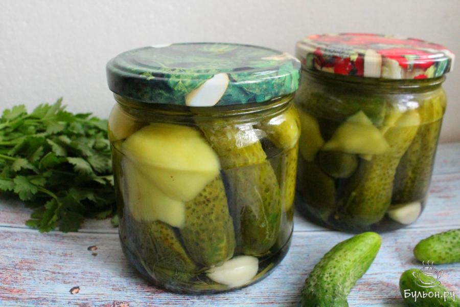 Корнишоны с болгарскими перцами на зиму