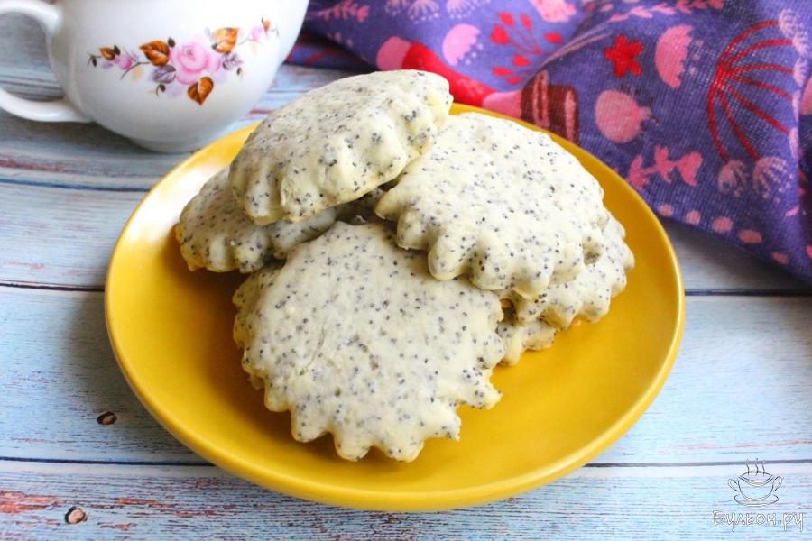 Маковые коржики на скорую руку