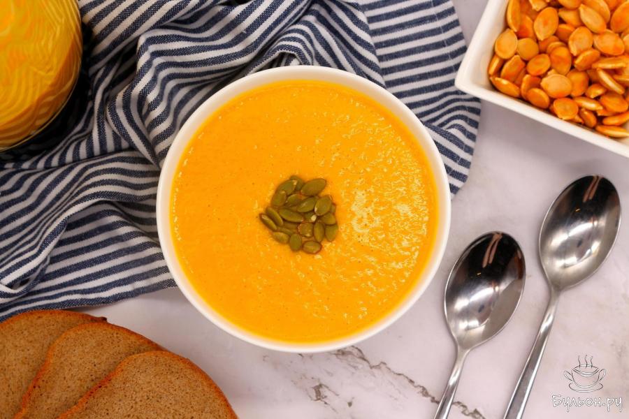 Тыквенный крем-пюре на курином бульоне