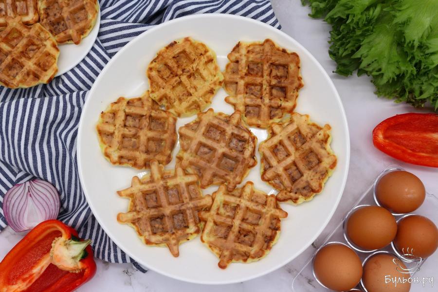 Кабачковые вафли диетические