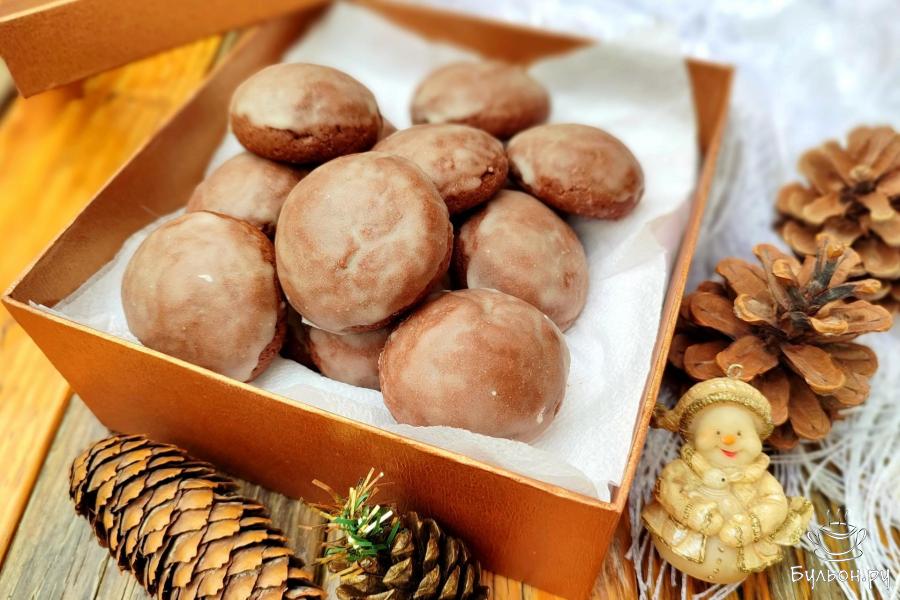 Постные шоколадно-банановые пряники