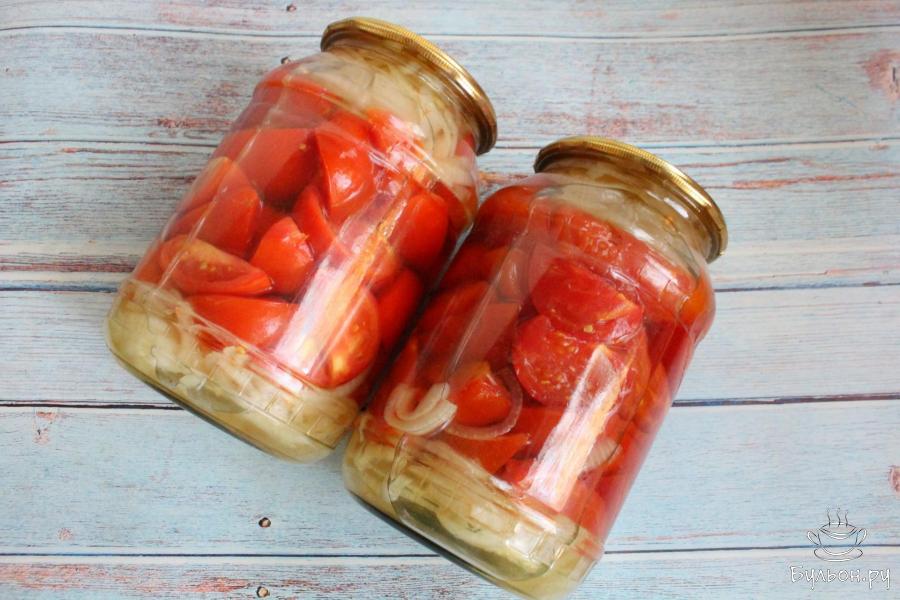 Помидоры с луком по-фински на зиму