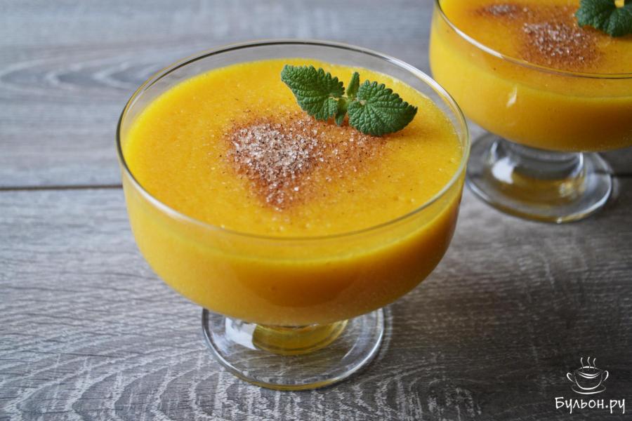 Тыквенно-лимонный мусс на манной крупе