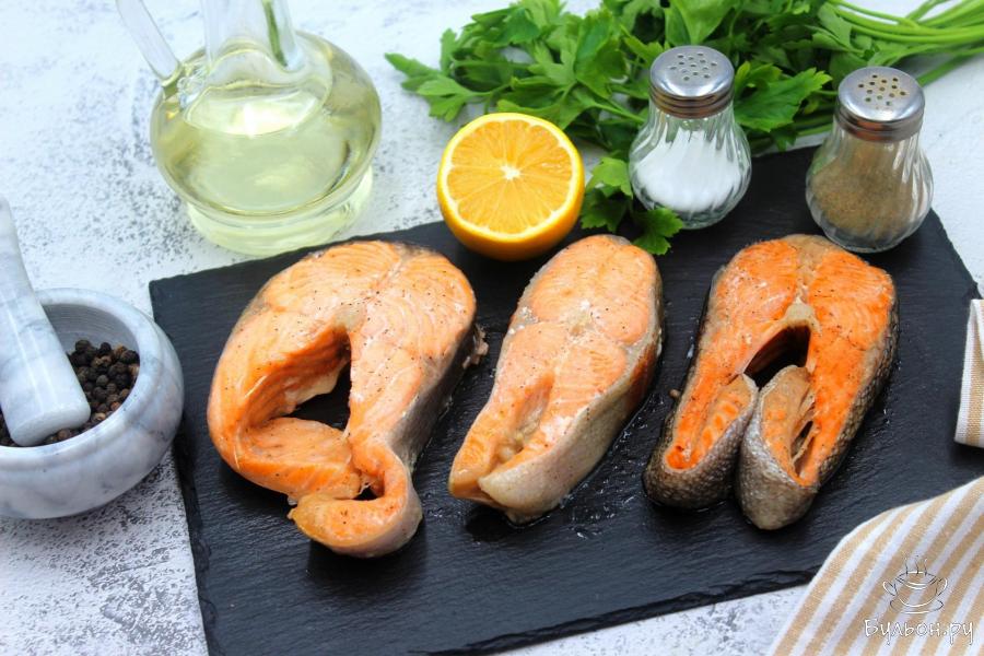 Запеченная красная рыба в духовке