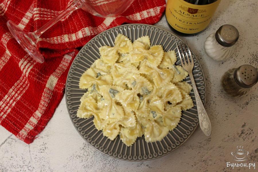 Сливочная паста с голубым сыром