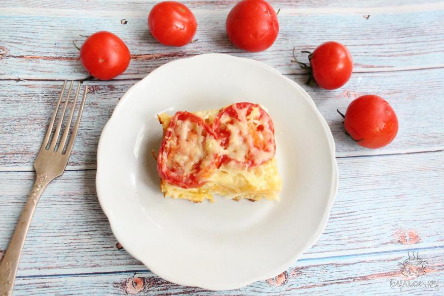 Ленивый пирог из лаваша с сыром в духовке