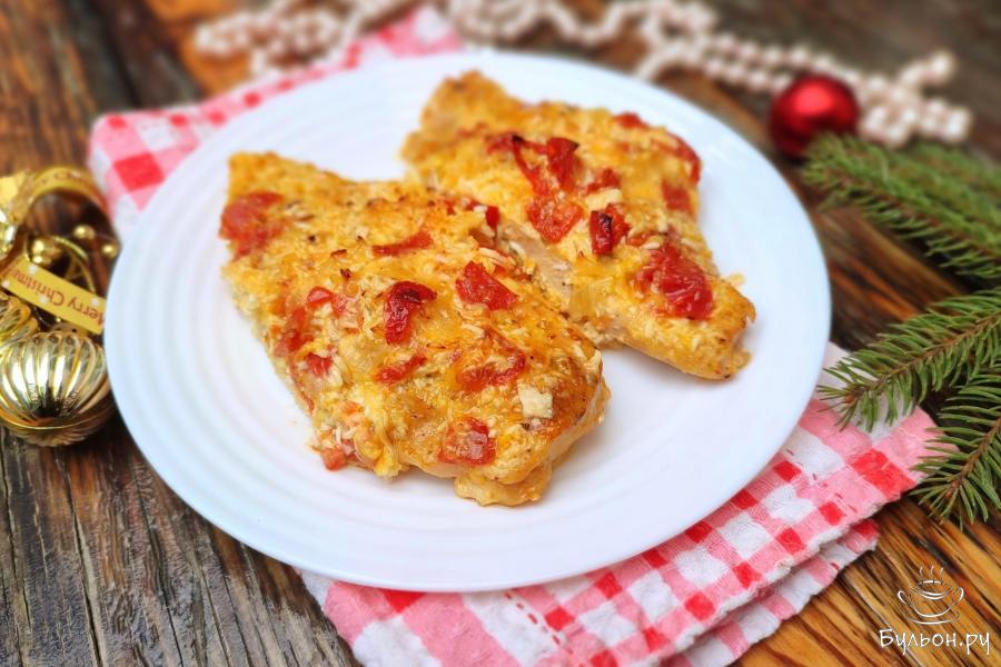 Куриное филе под шубой в духовке