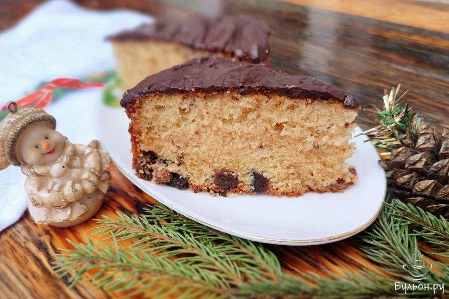 Кекс с черносливом и изюмом